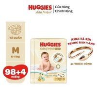 [Độc quyền live 2][Bao bì thay đổi tùy CTKM] Combo 2 gói Tã quần Huggies Skin Perfect Mega Jumbo cỡ M/L/XL/XXL 2 vùng th