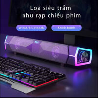 Độc quyền Loa máy tính bản nâng cấp siêu trầm tích hợp bluetooth và micro Loa Niye V18 Pro có dây thiết kế 5D led đẹp