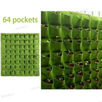Dọc Treo Tường 64 Túi Trồng Cây Trồng Túi Hoa Mầm Non Đồ Dùng Làm Vườn Sân VN6L3