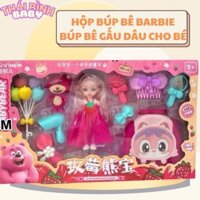 [ĐồChơiMIKA] (Ảnh Tự Chụp) Bup Bê Cho Bé Gái-Hộp Búp Bê Barbie Gấu Dâu.Búp Bê Barbie,Búp Bê Hồng Cho Bé