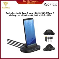 Dock chuyển đổi điện thoại Type C sang Cổng HDMI2USB 3.0TYPE C Orico XC-402- Hàng Chính Hãng