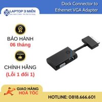 Dock Connector to Ethernet VGA Adapter