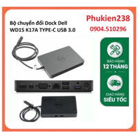 Dock Dell WD15 bộ chuyển đổi - Dell Dock WD15 kèm sạc Dell 130W, USB Type-C