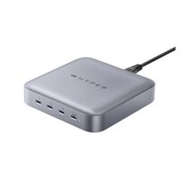 DOCK HUB KIÊM NGUỒN HYPER THUNDERBOLT 4 POWER HUB WITH INTEGRATED GAN POWER SOURCE (GỒM DÂY NGUỒN AC & CÁP THUNDERBOLT 4 2.6FT / 0.8M) – HDTB4PH