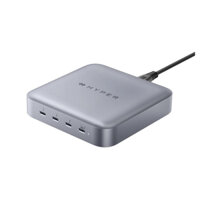 DOCK HUB KIÊM NGUỒN HYPER THUNDERBOLT 4 POWER HUB WITH INTEGRATED GAN(DÂY NGUỒN AC&CÁP THUNDERBOLT 4 2.6FT 0.8M)–HDTB4PH