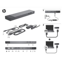 Dock mở rộng HP Elite/ZBook Thunderbolt 3 cho Laptop, Macbook  ( Docking Station HSTNN-CX01)