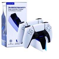 Dock Sạc Kép Sạc Nhanh Tay Cầm PS5 Controller Charging Station Đèn LED Báo Đầy Pin