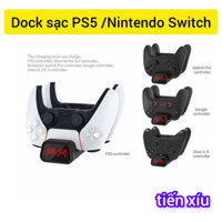 Dock sạc tay cầm Ps5/Nintendo Switch Pro controller charing đế sạc tay bấm PS5 / nintendo switch pro giá sạc tay game