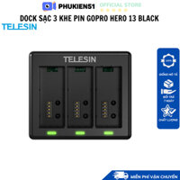 Dock sạc Telesin Gopro Hero 13 Black có đèn báo