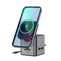 Dock Sạc WiWU Cube Hub 9in1 USB-C Wi-W025 Tương Thích HDMI Cho MacBook SD/TF Docking Station