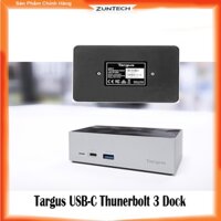 Dock Targus USB-C Thunderbolt 3- Bộ chuyển đổi cổng kết nối, xuất 2 màn hình 4K 60HZ cho laptop Windows, Linux