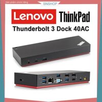 Dock Thinkpad 40AC USB-C Thunderbolt 3 - Bộ chuyển đổi cổng kết nối, xuất màn hình 4K cho laptop - SNSHOP