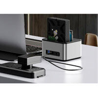 Docking 2 bay hdd kèm chức năng clone ổ tiện lợi