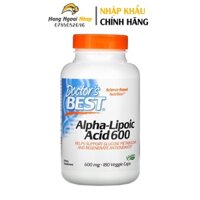 Doctor’s Best Alpha-Lipoic Acid 600 Lọ 180 Viên - Chống lão hóa, duy trì lượng đường trong máu, hỗ trợ tim mạch