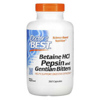 Doctor’s Best Betaine HCL Pepsin and Gentian Bitters 360 Capsules