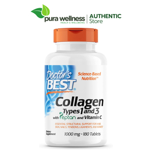 Doctors Best Collagen Types 1 & 3 Với Hàm Lượng 1000 mg - 180 viên