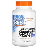 Doctor’s Best Glucosamine Chondroitin MSM with OptiMSM 240 Capsules