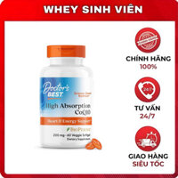 Doctor's Best High Absorption CoQ10 with Bioperine hỗ trợ huyết áp, tim mạch 200mg 60 viên tại Whey Sinh Viên