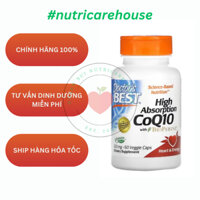 Doctor's Best, High Absorption CoQ10 with BioPerine, 100 mg, 60 viên nang - SỨC KHỎE TIM MẠCH