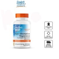 Doctor's Best High Absorption Magnesium hỗ trợ bổ sung magie