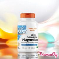 Doctor's Best Magnesium High Absorption Magnesium - Bổ sung Magie hỗ trợ tim mạch, giảm nguy cơ đột quỵ