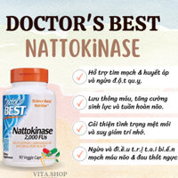Doctor's Best Nattokinase 2000 FUs - Viên uống ngừa đột quỵ, tai biến, bổ tim mạch 90 viên
