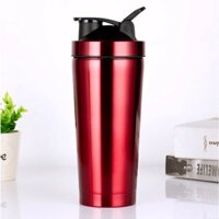 DoDoDios bình lắc gym shaker bằng inox giữ nhiệt 304 + Tặng quả lắc - Màu Đỏ