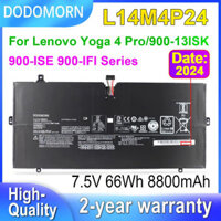 DODOMORN 7.5V 66Wh L14M4P24 Battery For Lenovo Yoga 4 Pro 900-13ISK 900-ISE 900-IFI Series Laptop Batteries L14L4P24 880