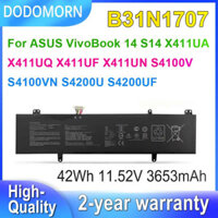 DODOMORN B31N1707 Dành cho ASUS VivoBook 14 S14 X411UA X411UQ X411UF X411UN S4100V S4100VN S4200U S4200UF Pin Laptop 11.
