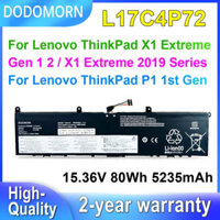 DODOMORN L17C4P72 Laptop Battery For Lenovo ThinkPad X1 Extreme Gen 1 2/P1 1st Gen Series L17M4P72 01AY968 15.36V 80Wh 5