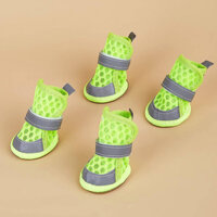 Dog Breathable Mesh Shoes Thin Soft Bottom Summer Outwear Sandals Non-Slip Shoe Cover Teddy Bichon Small Puppies Pet r5DE