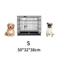 🐈Dogelsy🐕 chuồng chó Chuồng Sơn Tĩnh Điện Cho Chó Mèo Gấp Gọn tặng Size S 50*35*42 cm