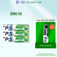 DohaMart Bộ 3 Kem Đánh Răng P/S Trà Xanh Thanh Nhiệt Tự Nhiên 230g/hộp