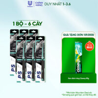 DohaMart Bộ 6 bàn chải P/S White Detox trắng răng, sạch khuẩn