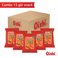 DohaMart Combo 12 gói Oishi Snack Tôm Cay (68g/gói)