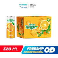 DohaMart Thùng 24 Lon Nước Trái Cây Twister Cam (320ml/lon)