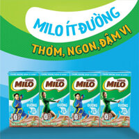 DohaMart Thùng 48 hộp sữa lúa mạch Nestle MILO Ít Đường x 110ml