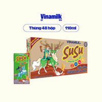 DohaMart Thùng Thức Uống Sữa Socola Lúa Mạch SuSu Hộp 110ml - 48 hộp/Thùng