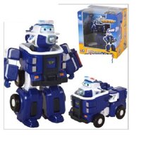 Đội bay siêu đẳng Đồ chơi super Wings mô hình Paul và rô bốt cỡ nhỏ