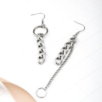 Đôi bông tai thả xích bá đạo 1 đôi bất đối xứng