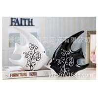 Đôi cá sứ cao cấp đen trắng