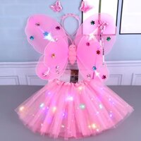Đôi Cánh Bướm Phát Sáng Đồ Chơi Hóa Trang Công Chúa Dành Cho Bé Gái