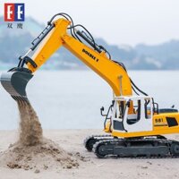 Đôi Đại Bàng Lớn Trẻ Em Máy Xúc Đồ Chơi Xe Điện Điều Khiển Từ Xa Máy Xúc Kỹ Thuật Xe Hợp Kim Máy Xú