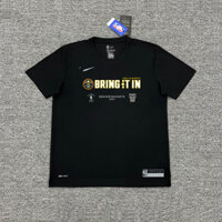 Đội đào vàng Denver Bóng rổ Áo thun ngắn tay khô nhanh 2023NBA Trò chơi sau mùa giải Jersey Nicola Yokikiki Huấn luyện bắn súng thể thao khởi động A