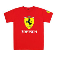 Đội Ferrari Quần Áo F1 Đua Xe Phù Hợp Với Người Hâm Mộ Ô Tô Người Hâm Mộ Nam Nữ Mùa Hè Thường Ngày Rời Cotton Áo Thun Tay Ngắn