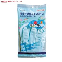 Đôi găng tay cao su Nhật Bản Towa 100 Cao su tự nhiên cao cấp mềm, dai, bền đẹp &amp; không mùi - Size L