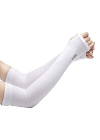 Đôi Găng Tay Chống Nắng Thời Trang Let Slim Trắng Nam Nữ 2 Chiếc