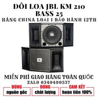 ĐÔI LOA KARAOKE JBL KM 210 BASS 2.5 TẤC TỪ ĐÔI