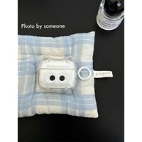 Đôi mắt trắng dễ thương Thích hợp cho Apple AirPods4 Vỏ bảo vệ tai nghe airpodpro2 AirPods3