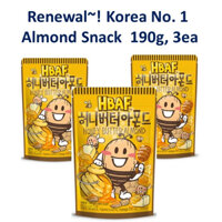 Đổi mới ~ Số Hàn Quốc 1 Hạnh Nhân Snack 190g, 3ea, vị ngọt và mặn